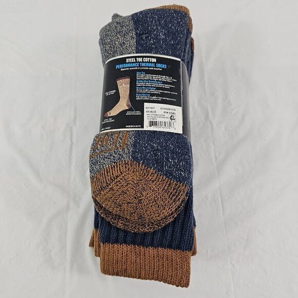 Dickies Steel Toe Performance Thermals Heavy Weight Crew Socks - 3 Pairs NWT - Picture 9 of 11